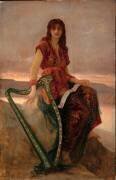 Joueuse de harpe (Ernest Hébert) - Muzeo.com