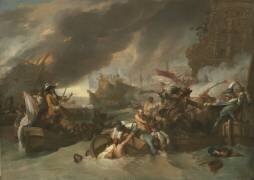 La bataille de La Hogue (Benjamin West) - Muzeo.com
