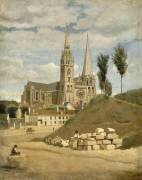La Cathédrale de Chartres (Jean-Baptiste Camille Corot) - Muzeo.com