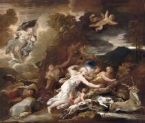 La chasse de Diane (Luca Giordano) - Muzeo.com
