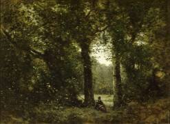 La clairière, Souvenir de Ville d'Avray (Jean-Baptiste Camille Corot) - Muzeo.com