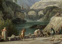 La construction d'un grand chemin (Joseph Vernet) - Muzeo.com
