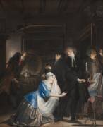 La découverte d'une fausse vertu : La découverte de Volkert dans le panier à linge (Cornelis Troost) - Muzeo.com