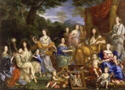 La Famille de Louis XIV en 1670 représentée en Travestis mythologiques (Jean Nocret) - Muzeo.com