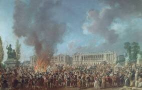 La Fête de l'Unité sur la place de la Concorde (23 thermidor, an I - 10 août 1793). (Pierre-Antoine Demachy) - Muzeo.com