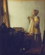 La Femme au collier de perles (Johannes Vermeer) - Muzeo.com