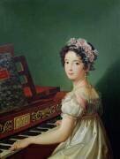 La fille de l'artiste au Clavicorde (Zacarias Gonzalez Velazquez) - Muzeo.com