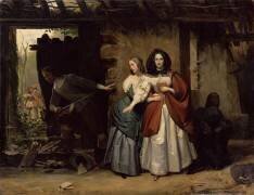La fuite d'Henrietta-Maria de France (Auguste-François Desmoulins) - Muzeo.com