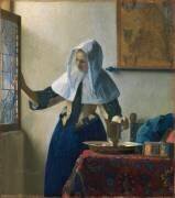 La jeune femme à l'aiguière (Johannes Vermeer) - Muzeo.com