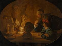 La leçon de dessin (Jan ter Borch) - Muzeo.com