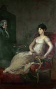 La Marquise de Villafranca peingant son époux (Francisco de Goya) - Muzeo.com