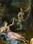 La Nymphe Cyané, compagne de Proserpine, changée en fontaine par Pluton (René Antoine Houasse) - Muzeo.com