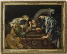 La partie de tric trac (Cornelis de Vos) - Muzeo.com