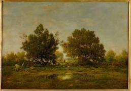 La passerelle (Théodore Rousseau) - Muzeo.com