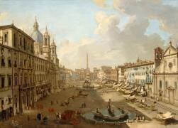 La Place Navone à Rome (Giovanni Paolo Pannini) - Muzeo.com