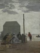 La plage de Deauville (Eugène Boudin) - Muzeo.com