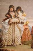 La promenade d'hiver (détail) (Giandomenico Tiepolo) - Muzeo.com