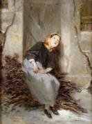 La ramasseuse de fagots (Octave Tassaert) - Muzeo.com