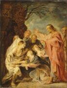 La résurrection de Lazare, esquisse pour le tableau du Musée de Berlin (Pierre Paul Rubens) - Muzeo.com
