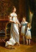 La reine Hortense et ses deux fils, Napoléon-Louis et Louis-Napoléon (anonyme) - Muzeo.com