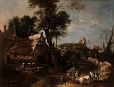 La Rentrée du troupeau (Jean-Baptiste Oudry) - Muzeo.com