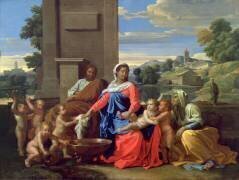 La Sainte Famille avec l'enfant St Jean Baptiste (Nicolas Poussin) - Muzeo.com
