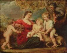 La Sainte Famille dans un paysage (Pierre Paul Rubens) - Muzeo.com
