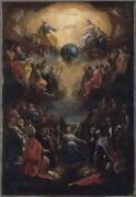 La Sainte Trinité avec des anges et des saints (Johann-Heinrich Schönfeld) - Muzeo.com