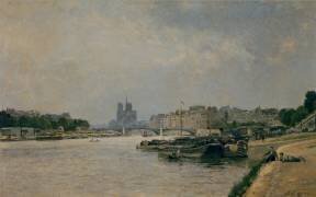 La Seine depuis le quai de la Rapée (Stanislas Victor Edouard...) - Muzeo.com