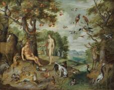 La tentation d'Adam (Jan Brueghel le Jeune) - Muzeo.com