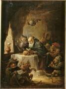 La tentation de saint Antoine ; petite version (David Teniers le Jeune) - Muzeo.com