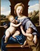 La Vierge à l'Enfant avec Saint Jean-Baptiste (Giovanni Battista Salvi) - Muzeo.com