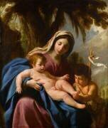 La Vierge, Jésus et saint Jean-Baptiste (Eustache Le Sueur) - Muzeo.com