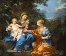 La Vierge, l'Enfant-Jésus et Sainte Martine (Pierre de Cortone) - Muzeo.com