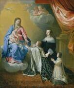 La Vierge Marie Donne la Couronne et le Sceptre à Louis XIV (Philippe de Champaigne) - Muzeo.com