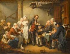 L'Accordée de village (Jean-Baptiste Greuze) - Muzeo.com
