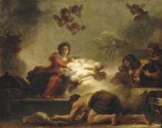 L'Adoration des Bergers (Jean-Honoré Fragonard) - Muzeo.com