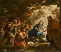 L'Adoration des bergers (Luca Giordano) - Muzeo.com