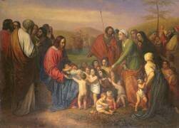 Laissez les enfants venir à moi (Joseph Nicolas Robert-Fleury) - Muzeo.com