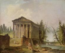 L'ancien temple (Hubert Robert) - Muzeo.com
