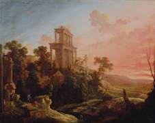 Landscape with Setting Sun (Pierre Antoine Patel) - Muzeo.com
