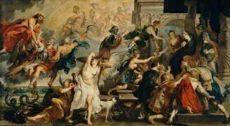 L'Apothéose d'Henri IV et la proclamation de la régence de Marie de Médicis, le 14 mai 1610 (Pierre Paul Rubens) - Muzeo.com