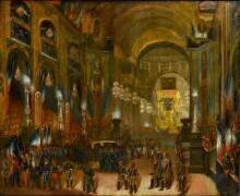 L'arrivée du corps de l'Empereur dans l'église saint-Louis des Invalides (Jean-Baptiste Arnout) - Muzeo.com