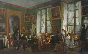 L'Atelier de Madame Haudebourt-Lescot (Joseph Albrier) - Muzeo.com