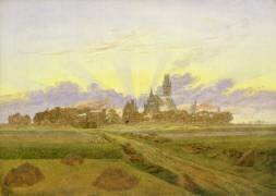 L'aube à Neubrandenburg (Caspar David Friedrich) - Muzeo.com