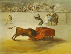 L'autre folie de Martincho dans l'arène à Saragosse (Eugenio Lucas y Padilla) - Muzeo.com