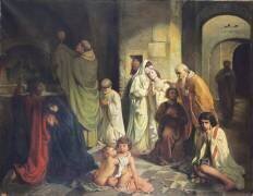 Le baiser de la paix dans les catacombes (Charles Louis Fredy de...) - Muzeo.com