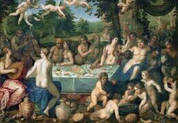 Le banquet des dieux (Hendrik van Balen) - Muzeo.com