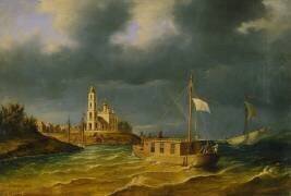 Le bateau des frères Chernetsov sur la Volga dans le gouvernement Kostroma (Anton Ivanovitch Ivanov) - Muzeo.com