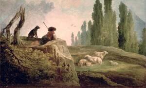 Le berger (Hubert Robert) - Muzeo.com